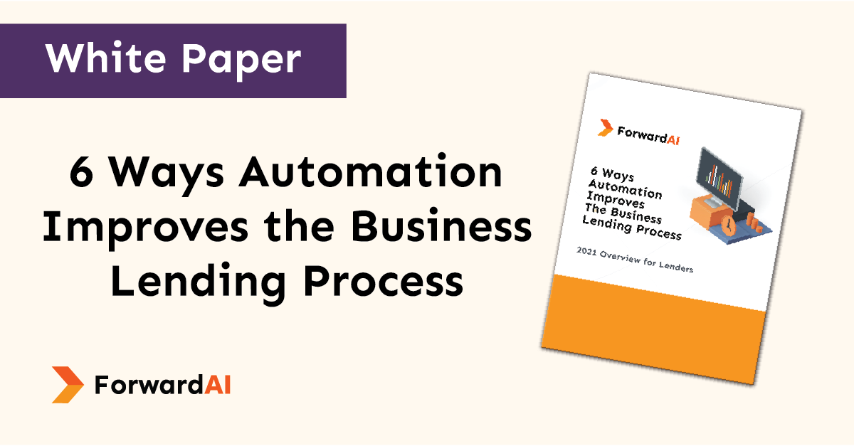 White Paper: 6 Ways Automation Improves the Business Lending Process title card