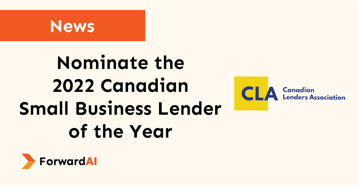 News: Nominate the 2022 Canadian Small Business Lender of the Year title card