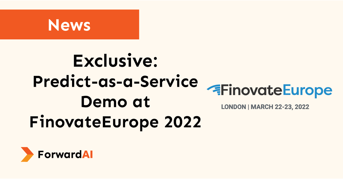 News: Exclusive: Predict-as-a-Service Demo at FinovateEurope 2022 title card