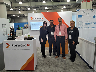 ForwardAI booth Fintech Nexus USA 2022
