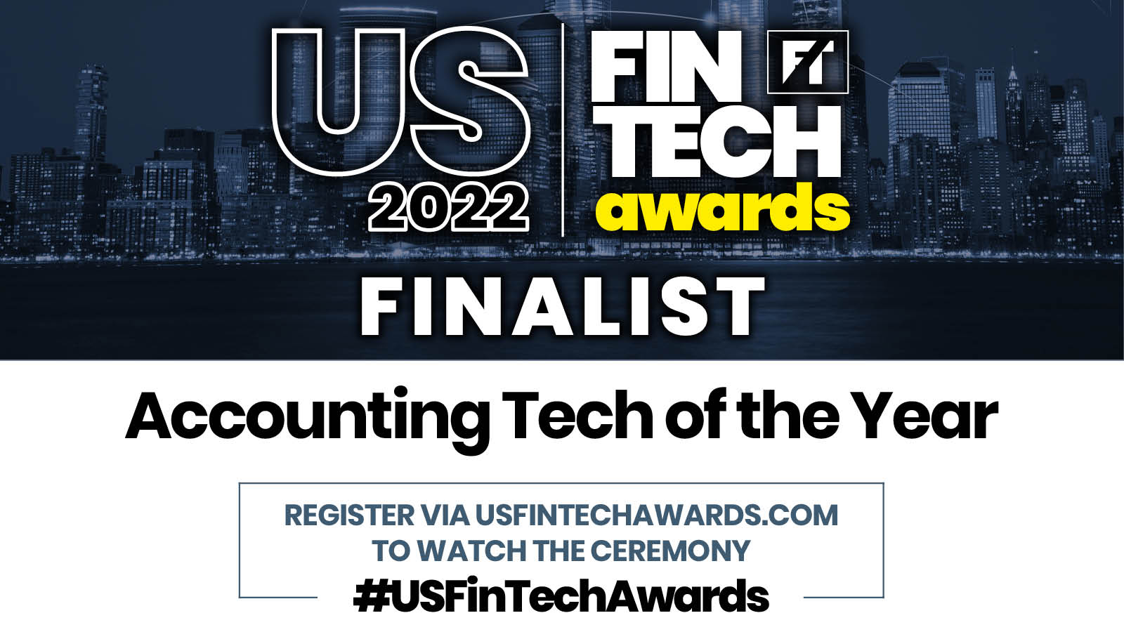 US FinTech Awards Accounting Tech of the Year social banner