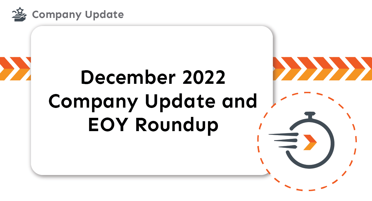 News: September 2022 December Update and EOY Roundup title card