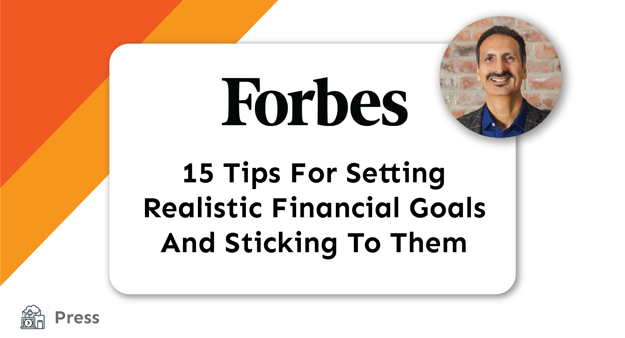 Press - 15 Tips For Setting Realistic Financial Goals And Sticking To Them Title Card